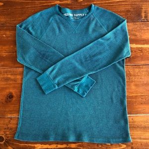 Mossimo Teal Lightweight Thermal Shirt